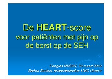 NVSHV 2010 Congress Slides - HEART Score