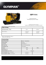 GEP110-6 - Olympian Generator Sets