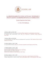 Programma - Lider-Lab - Scuola Superiore Sant'Anna