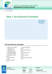 Step 1: Eco-Schools Committee - Litter Less Campaign