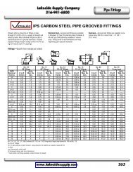 IPS CARBON STEEL PIPE GROOVED FITTINGS - Lakeside Supply ...