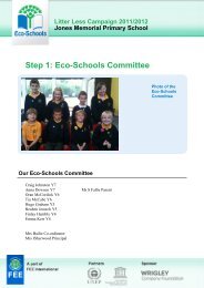 Step 1: Eco-Schools Committee - Litter Less Campaign