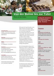 Von der Bohne bis zur Tafel - Botanika