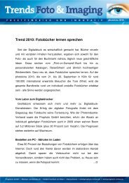 Trend 2010: Fotobücher lernen sprechen - Prophoto GmbH