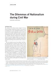 The Dilemmas of Nationalism during Civil War: In ... - Korean Histories