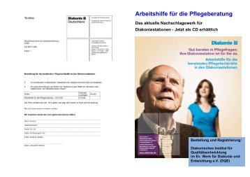 Arbeitshilfe für die Pflegeberatung - Diakonisches Institut für ...