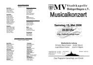 Jahreskonzert 2006 - Musikverein Stadtkapelle Holzgerlingen