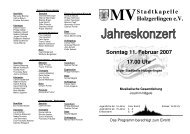 Jahreskonzert 2007 - Musikverein Stadtkapelle Holzgerlingen