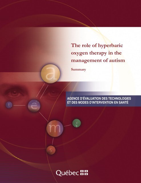 The role of hyperbaric oxygen therapy in the management ... - INESSS