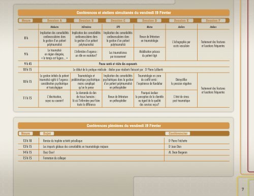 tÃ©lÃ©charger le programme officiel - Continuum de services en ...