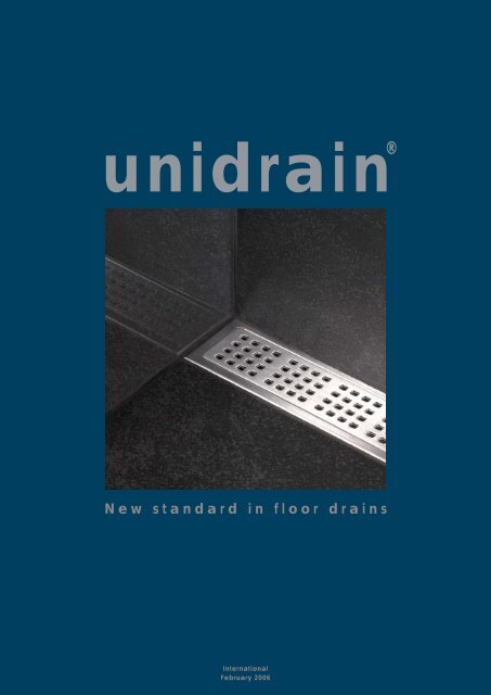 unidrain® New standard in floor drains - Tengi