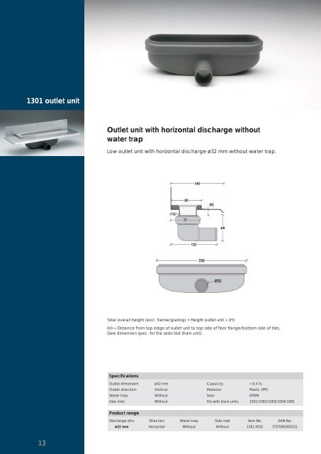 unidrain® New standard in floor drains - Tengi