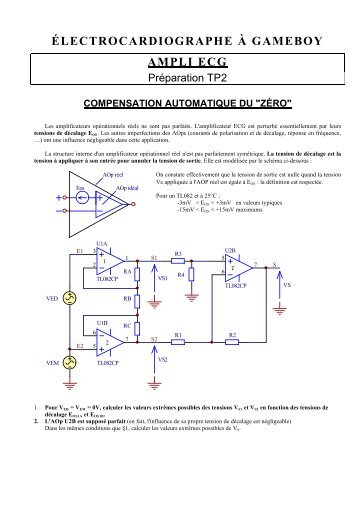 ÉLECTROCARDIOGRAPHE À GAMEBOY AMPLI ECG