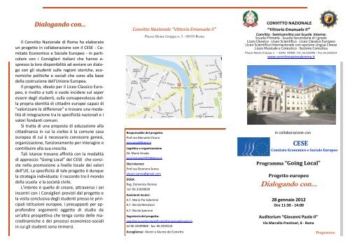 brochure - Convitto Nazionale Vittorio Emanuele II
