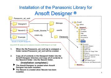 Ansoft Designer - Panasonic