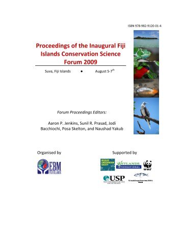 Proceedings of the Inaugural Fiji Islands Conservation ... - WCS Fiji