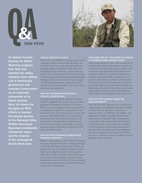 WCS Annual Report 2012 - Wildlife Conservation Society