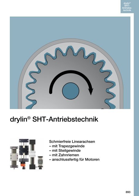 drylin® SHT - Handrad - Programmübersicht