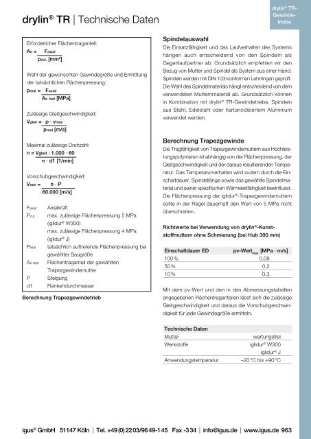 Antriebstechnik - Igus