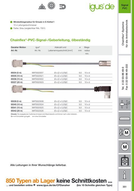 Technische Angaben - Igus