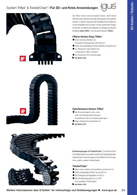 TriflexÂ® R TriflexÂ® TwisterChainÂ® - Igus