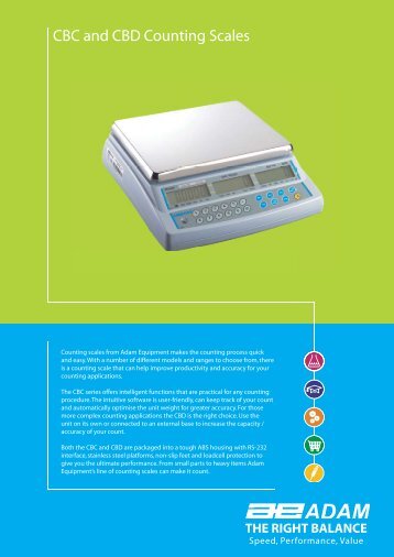 CBC and CBD Counting Scales - Adam Equipment