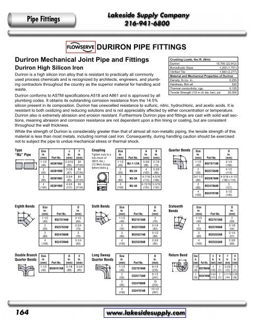 Flowserve: Duriron - Lakeside Supply Company