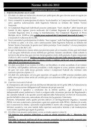 Norme AttivitÃ  2012 - Disposizioni Generali - Fidal