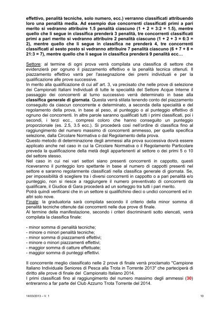 regolamento campionato italiano individuale zona a1 ... - APS - COMO