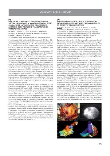 GIAC Atti 2008 poster - Giornale Italiano di Aritmologia e ...