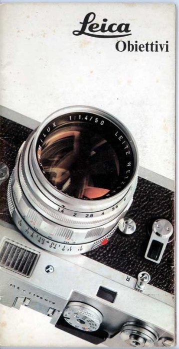 Leica M brochure obiettivi 06/1968 Italiano (PDF 2 ... - Marco Cavina