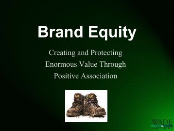 Brand Equity PowerPoint Presentation - Wade & Partners