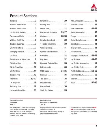 Product Sections - AGCO Parts