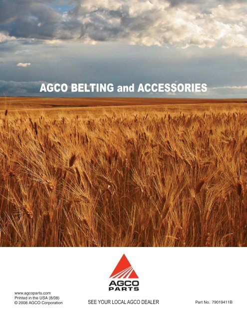 AGCO BELTING and ACCESSORIES - AGCO Parts