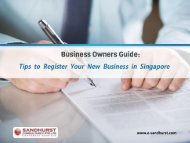 Tips for Singapore Company Incorporation