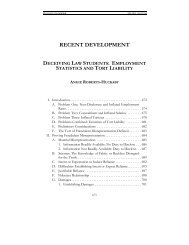 Deceiving Law Students: Employment Statistics and Tort Liability