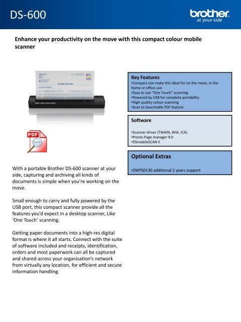 BROTHER DS600 MOBILE DRIVERS FOR MAC BROTHER DS600 MOBILE DRIVERS FOR WINDOWS DOWNLOAD