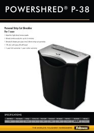 Fellowes P-38 PDF - ShreddingMachines.co.uk