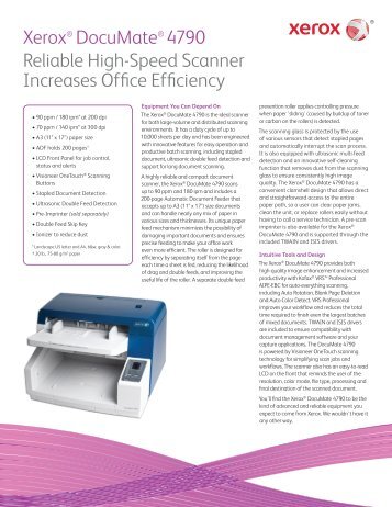 Xerox DocuMate 4790 Brochure.pdf - Tradescanners