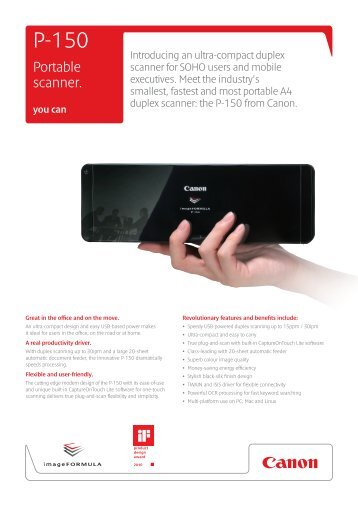 Canon P-150M Brochure.pdf - Tradescanners