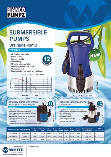 SubmerSible PumPS 12 - Bianco Pumpz