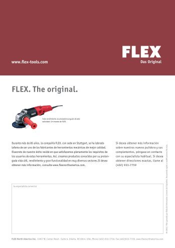 FLEX. The original. - Flex North America, Inc.