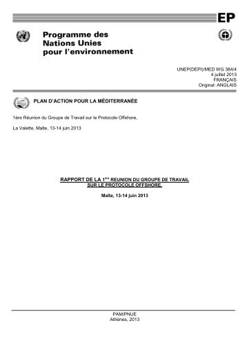 Rapport de la Réunion - rempec