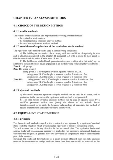 algerian earthquake resistant regulations Â« rpa 99 - IISEE