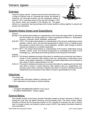 Volcano Jigsaw - Alaska Tsunami Education Program