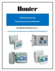 hunter x core quick check and reset features - Smart Water Shop