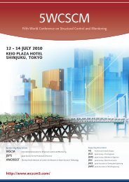 Fifth World Conference on Structural Control and Monitoring