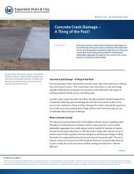 Concrete Crack Damage - Expanded Shale & Clay