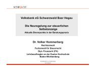 Dr. Hommerberg - Vortrag - Volksbank eG