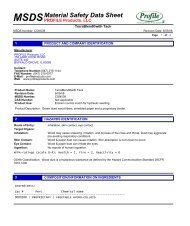 Material Safety Data Sheet